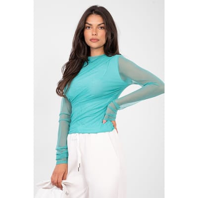 Elira Mesh Top - Blauw / One Size