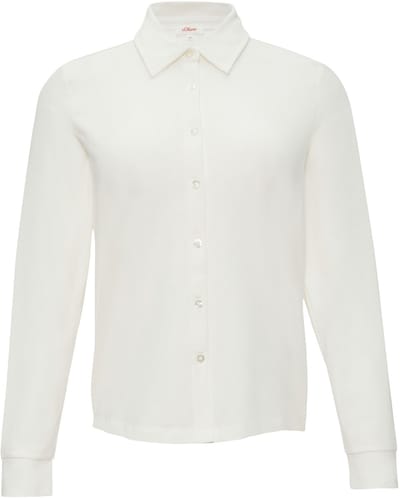 s.Oliver - female - Overhemdblouse van jersey