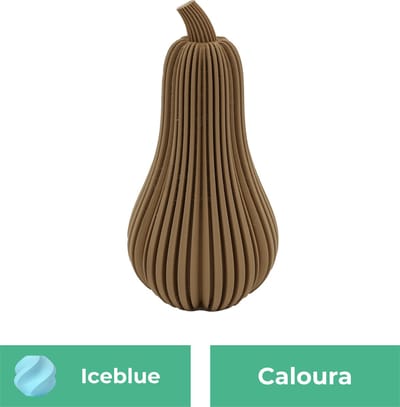 Caloura pompoen beeld – Decoratief beeld - IJsblauw - 3d geprint beeld – Herfst woondecoratie - :positie: - 11CM