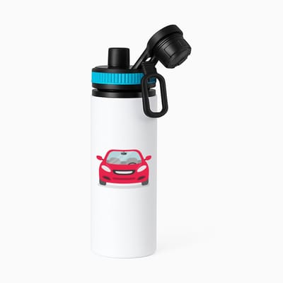 Hacebo® - Auto's waterfles met draaidop blauw - Auto - Autoliefhebbers - autosport - motorsport - water fles - 850ML