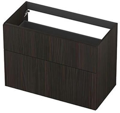 INK - Onderkast 2L A-sym Fin. Gefr. Tbv Greep - 900x450x650 Mm - Matt Intens Black