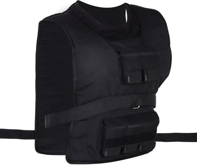HOMCOM-Gewichtsweste-Oxford, Metall-36L x 52B cm-Schwarz