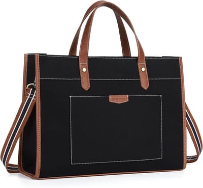 Canvas Laptoptas 15.6 inch Schoudertas Werk Tas Reistassen