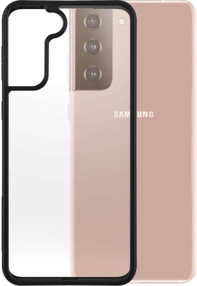 PanzerGlass ClearCase AntiBacterial geschikt voor Samsung Galaxy S21 Plus hoesje - Zwart
