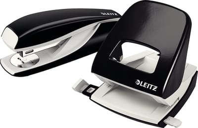 Leitz NeXXt Nietmachine en Perforator set - Zwart - tot min. 25 vellen