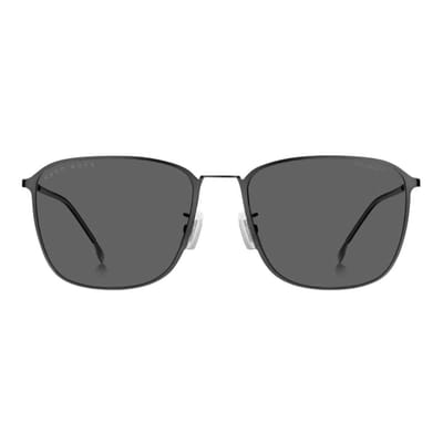 Hugo Boss Heren BOSS1405FSK 0R80 M9 Gepolariseerde Zonnebril (Donker Ruthenium/Grijs)