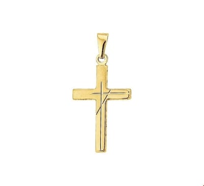 Trendjuwelier huiscollectie 4010467 Gouden bedel kruis