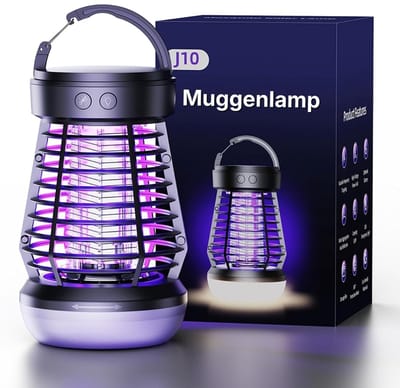 Muggenlamp UV-A Krachttechnologie Voor Maximale Bescherming – Vliegenlamp Elektrisch & Fluisterstil Design – Insectenlamp Veilig Zonder Chemicaliën | Voor Binnen En Buiten Gebruik