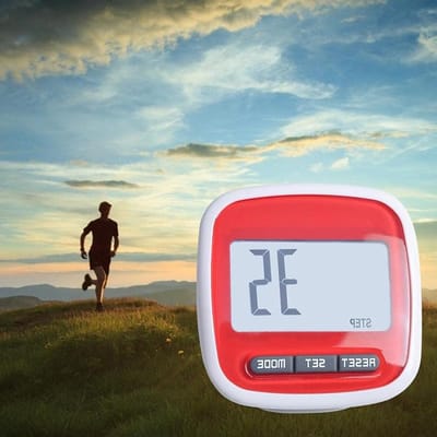Stappenteller met Scherm - Activiteitstracker - Fitness bijhouden - 3D Assensensor - 50x50x25mm - Transparant