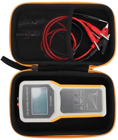 Zonne-energiemeter - MPPT Multimeter - Paneel Gebruik - Realtime LCD - 1600 W - Zwart