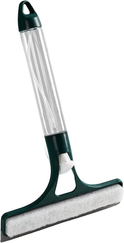 Glaswisser Raamtrekker - Douchewisser Huis - Streeploos Reinigen - Met Spuitfles - 32 cm - Grijs