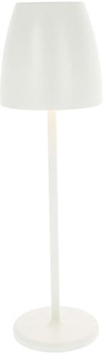 Blooboost Tafellamp - Oplaadbaar - Dimbaar - IP54 - 10 x 10 x 38 cm - Wit