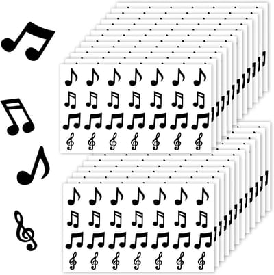 672 Stuks Muzieknoot Stickers Zelfklevend voor Decoratie
