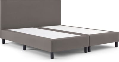 Maxi Owen Plus Boxspring 120x200 cm - Gestoffeerde Boxspring zonder Matras - Bed - Graphite - Tweepersoonsbed