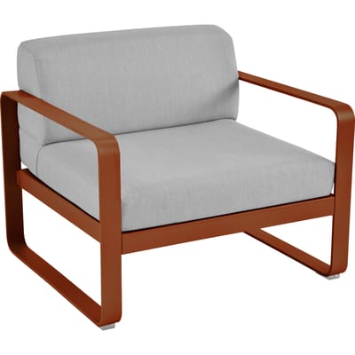 Fermob BELLEVIE fauteuil - E2 gekonfijte sinaasappel - 79 Flanelgrijs