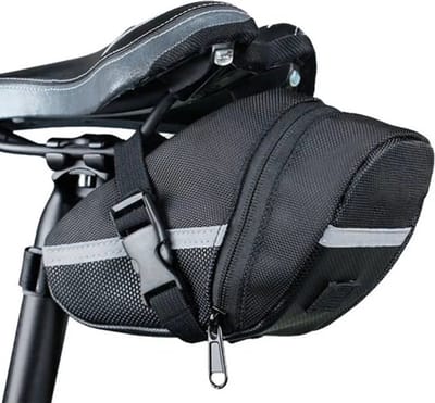 Zadeltas Geschikt voor Fiets - Fietszadeltas - Waterdichte Zadeltas - Fietsaccessoires - Met Reflectie materiaal - Zwart - Belle's products