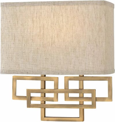 Hinkley LED Wandlamp Lanza | 2X E14 Max 40W | Brushed Bronze