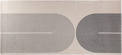 MD Entree - Design mat - Universal - Rainbow Beige - Vloerkleed - Antislip - Machine wasbaar - 67 x 150 cm