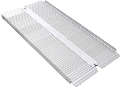 Inklapbare Rolstoelhelling Aluminium - Brede Drempelhulp met Rand tot 272 kg