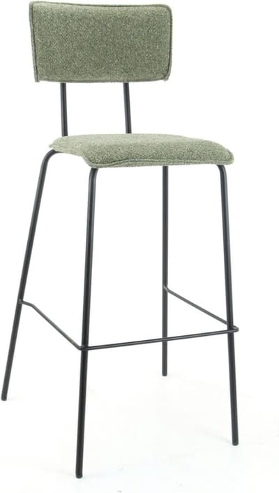 Workliving Barkruk Hoog Bo Society - Boucle Turtle - 82 CM