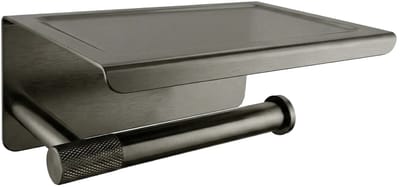 Rea - Toiletrolhouder Met Planchet 6613 Modern Titan - 11,5 x 19 x 8 cm