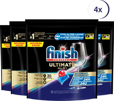Finish Ultimate Regular Vaatwastabletten - 30 Stuks x4