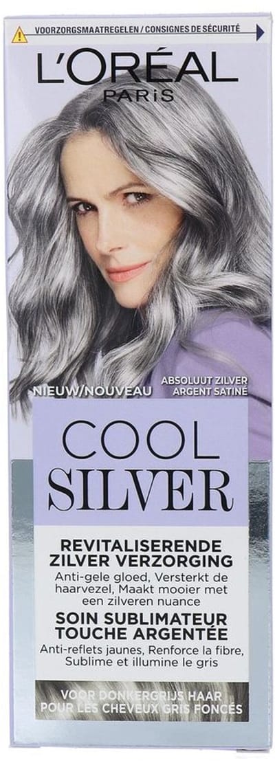 L'Oréal Paris Cool Silver - Revitaliserende Zilververzorging - Anti-gele gloed - Voor Donkergrijs Haar - Absoluut Zilver
