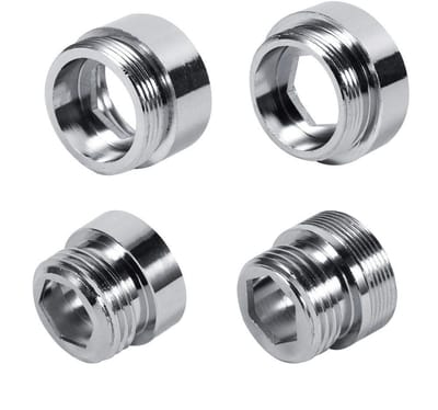 Dailygoods - Waterzuiveraar Adapter - Keuken Accessoires - Hoogwaardig Koper - 22mm 24mm - M24x1 Draad - Voor Kraanbeluchters - Duurzaam