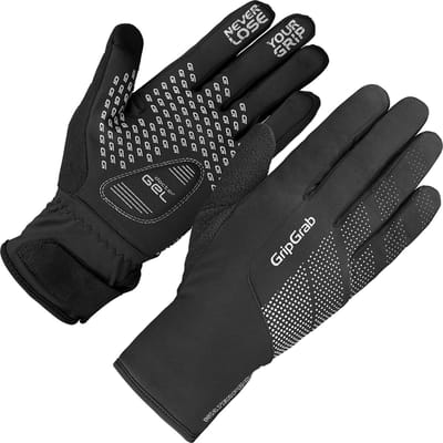 GripGrab - Ride Waterproof Winter Fietshandschoenen Lange Vinger Waterdicht met Padding - Unisex - Zwart - Maat XS