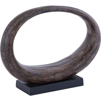 PTMD - Beeld Rhubie - Bruin - 37x9x27cm