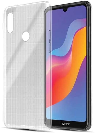 Cadorabo Hoesje geschikt voor Honor 8A PRIME in VOLLEDIG TRANSPARANT - Beschermhoes gemaakt van flexibel TPU Silicone Case Cover