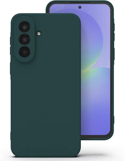 CaseMania Backcase hoesje geschikt voor Samsung Galaxy A37 - Effen Donkergroen - Silicone