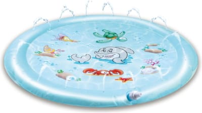 Creative Kids Waterspeelmat Ø100CM - Watermat met Sproeisysteem - Blauw
