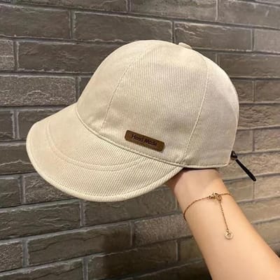 Verstelbare Opvouwbare Zonnehoed voor Dames Met Zonnebrand UV-Bescherming Ideaal voor Zomer Buiten Strand Vissershoed beige
