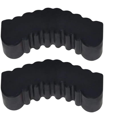 Kriksteun Pads - Rubberen Adapters - Voertuig Onderhoud - Anti-slip Ontwerp - 2 Stuks - Zwart Rood