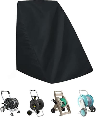 Tuinslanghaspel Karhoes - Beschermhoes Slangwagen - Buiten Opslag - Waterdicht Oxford Materiaal - 66 x 63 x 88 cm - Grijs