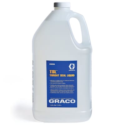 GRACO TSL 206996 - Zuigersmeermiddel Throat Seal Liquid - 3,8 liter (1 gallon) - Beschermt pakkingen en voorkomt verfaanslag - Voor alle Airless spuittoestellen - Voordelige grootverpakking