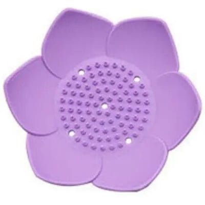 Bloemen Lotus Vorm Afdruipende Zeepbak Zeepdoos Bordhouder Draagbaar Ponsvrije zeepbak Badkameraccessoires