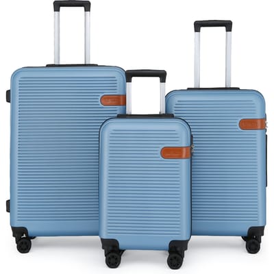 Hardshell Blue Navy Cabine Kofferset Robuuste ABS Lichtgewicht Bagage Vakantietas