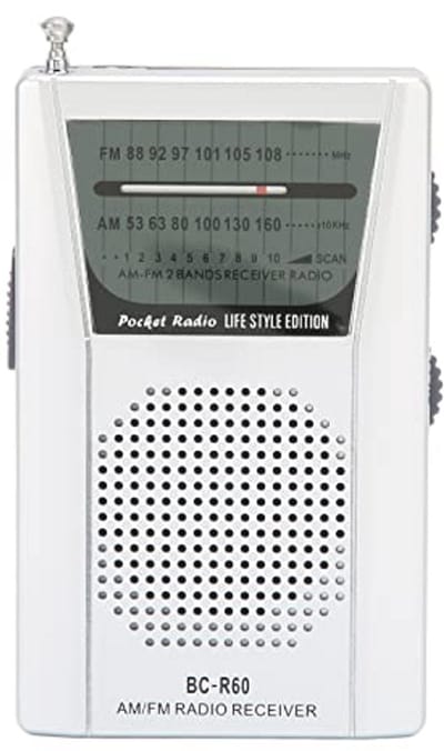 Draagbare AM FM-Zakradiotransistor met Luide Spraak en Achterclip voor Thuis, Buiten en Reizen