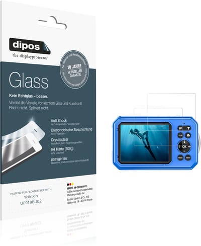 dipos – 2x Pantserfolie geschikt voor Yixinxin UP019BU02 | 9H Screenprotector
