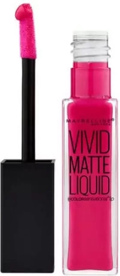 Maybelline Vivid Matte Liquid - 30 Fuchsia Ecstacy - Roze - Lippenstift