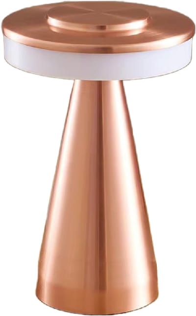 Luxus Europe - Tafellamp Touch - Nina Rosé - Draadloze LED Tafellamp Binnen - USB-C Oplaadbaar - Touchbediening - Dimbaar - 3 Lichtkleuren