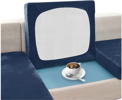 Meble odNowa - Fluwelen Bankhoes - Marineblauw - 50-65cm