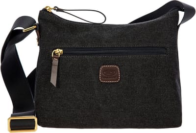 BRIC'S Schoudertas Sorrento Shoulderbag Martina Black Donkergrijs