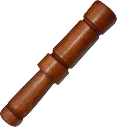 Houten lokfluit - Eendenfluitje Natuur - Dieren aantrekken - Natuurgetrouw geluid - 12 cm - Natuurlijk hout