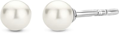 TI SENTO Dames Oorbellen - 925 zilver - Wit parel - 7940PW