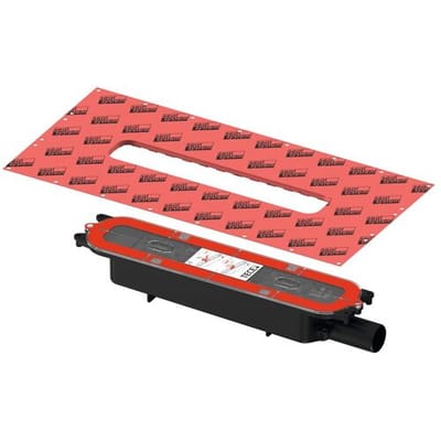 Tece - TeceDrainprofile - afvoer laag - DN 40 - horizontaal