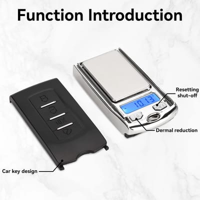 Dailygoods- Keukenweegschaal Digitale Precisieweegschaal - LCD-Display - Tarra-reset - Draagbaar - Hoogte 0,01G-100G - Gemakkelijk mee te nemen - Digitale Weegschaal