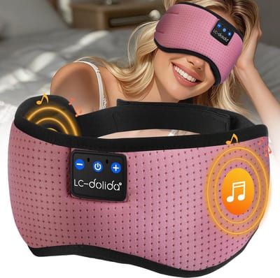 Bluetooth Slaapmasker met Speakers en Microfoon voor Diepe Slaap en Ontspanning